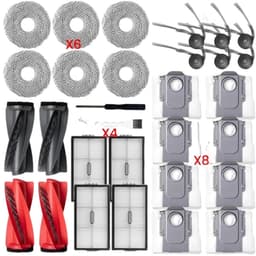 Vervangingsset compatibel met Roborock Saros 10R en G20S ULTRAL – hoofdborstels, HEPA-filters, dweildoeken en stofzakken — thumbnail 1