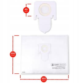 4 x Stofzuigerzakken compatibel met THOMAS AQUA + PET & FAMILY - CYCLOON HYBRID - PERFECT AIR - TWIN - 4 stuks plus 2 filters — thumbnail 3