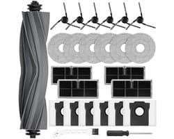 Dailygoods- Accessoires voor Mova E40 Ultra - 24 Stuks - Hoofdborstel - Stofzakken - Dweilpads - HEPA-filters - Zijborstels - Robotstofzuiger