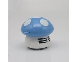 Efficiënte Mini Handstofzuiger Nat en Droog, Draagbare Schrobber voor Keukenbladen, Tafels en Kantoor, Laag Geluid, Eenvoudig Te Reinigen(Blauw)