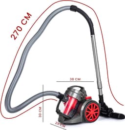 MMP® Steelstofzuiger met snoer - Steelstofzuiger - Stofzuiger - Zwart - ‎42cm x 39cm x 35cm — thumbnail 4