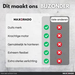Maxorado comfort led stofzuigermond elektrische turbo borstel met verlichting - turbo zuigmond geschikt voor dyson v7 v8 v10 v11 v15 vloerborstel vervangend opzetstuk — thumbnail 5