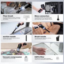 Lexium Kruimeldief snoerloos – Kruimeldief met steel – Nat&Droog – Handstofzuiger – Extreme zuigkracht – Kruimeldief snoerloos – Kruimelzuiger – Jouw ultieme schoonmaakpartner – Kruimelzuiger – Autostofzuiger – Handstofzuiger - Draadloos — thumbnail 2