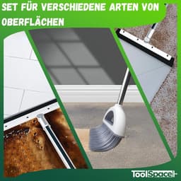 3-in-1 rechte bezem en stoffer set met waterreiniger voor thuis en kantoor — thumbnail 5