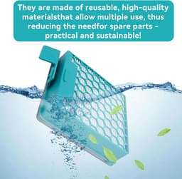 HEPA Filter - Vervangt Filter - Filter - geschikt voor Miele boost CX1 series - Vervangt 11639240 Hygiene AirClean SF HY 60 - 2 stuks - Blauw — thumbnail 5