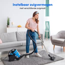 MEDION stofzuiger zonder stofzak P2000 (700 watt vermogen, 2 liter stofreservoir, wasbaar HEPA 13 filter, 8,5 m werkbereik, MD 11905) blauw — thumbnail 2