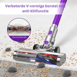 Kruimeldief Best Verkocht - Kruimeldief Snoerloos - Handstofzuiger Draadloos - Handstofzuiger 4 In 1 - Steelstofzuiger - Steelstofzuiger Draadloos - Steelstofzuiger Zonder Zak Op Accu - Met Touchscreen - Multifunctioneel — thumbnail 3