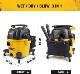 34L Nat-/Droogzuiger - 1200W, 34 Liter, Robuuste en Duurzame Oplossing voor Reiniging — thumbnail 4