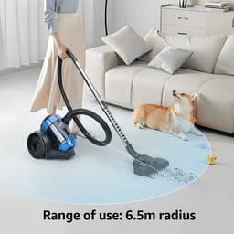 Aigostar Tidy - Steelstofzuiger - Stofzuiger Zonder Zak - 2 Liter - Vacuum cleaner zakloos - HEPA 12 filter - Lichtgewicht - Blauw — thumbnail 5