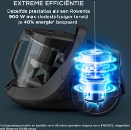 Rowenta Green Force Cyclonic Effitech RO7C36 - Stofzuiger - Zonder Zak - Energiezuinig - Krachtige Zuigkracht - Compact — thumbnail 3