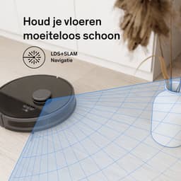 Sinji Robotstofzuiger met Dweilfunctie & Laadstation – Stofzuiger Draadloos – Robotstofzuiger Huisdieren – Smart App — thumbnail 2