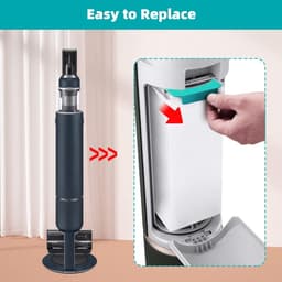 12 Stuks Stofzuigerzakken -VCA-ADB95 Stofzuiger Filter Zakken - Stofzakken - Stofzuiger Vuil Verwijdering Tas - voor Samsung Bespoke Jet VCA-ADB95 Clean Station VS20A95923W reserveonderdelen — thumbnail 3