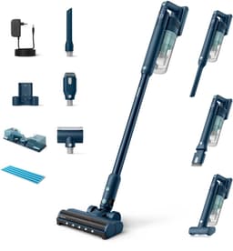 Philips Steelstofzuiger met Dweilfunctie XC5141/01 - Zuigmond met LED verlichting - Draadloos - Zonder Zak - Handstofzuigerfunctie - Alle Vloertypen - Lichtgewicht — thumbnail 1