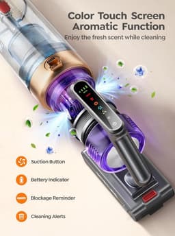 Schoonmaakapparaat - Reinigingsapparaat - Huishoudelijke Reiniging - Lichtgewicht Ontwerp - Compact Formaat - Zwart — thumbnail 3