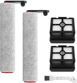 aladdien - Vervangborstel - HEPA-filter - Duurzaam - 5-delig - Compatibel met Dreame H12 Pro - Accessoires voor stofzuiger - 2 borstels + 2 filters — thumbnail 1