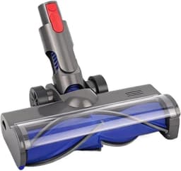 Vervangende anti-klitborstelkop - Vloerborstel voor stofzuiger - Compatibel met Dyson V8, Cyclone V10, V11 en V15 draadloze stofzuigers - Geschikt voor dunne tapijten en hardhouten vloeren - Zwart — thumbnail 5