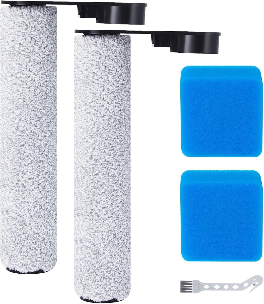 5 stuks accessoireset - inclusief 2 borstelrollen , 2 filters en 1 reinigingsborstel - Voor Eureka JONR ED12 stofzuiger - Voor Eureka NEW430 natte droogzuiger — afbeelding 1