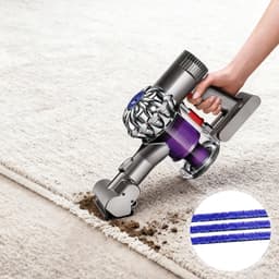 Vervangende pluche strips - 12 stuks - Blauw - Voor Dyson V6-V11 — thumbnail 4