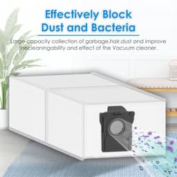 10 Stuks Vervangende Stofzakken - geschikt voor Mova P50 Pro Ultra - P10 Pro Ultra - P10 Ultra - S20 Ultra Robotstofzuiger Met Zelf-Leegstation - Accessoireset — thumbnail 5