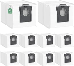 10 stuks - Reserveonderdeel accessoires - geschikt voor Dreame - X30 - X40 - S30 - E30 - X50 Pro stofzakken - 3,2 l reservezakken met grote inhoud — thumbnail 1