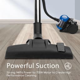 Aigostar 33YAM - Stofzuiger Zonder Zak - Vacuum Cleaner Zakloos - 2L - HEAP 12 filter - 800W - Snoerlengte 6.5 meter - Blauw — thumbnail 3