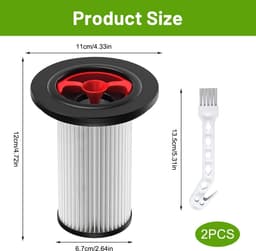 Filters - 2 Stuks - Geschikt voor Bosch Unlimited Gen2 8-Serie - HEPA Vervangingsfilter voor 12036642,12023349 — thumbnail 2