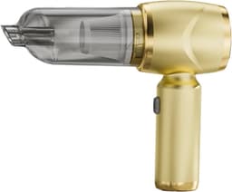 Draagbare Kruimeldief - Mini Stofzuiger - Auto Interieur Reinigen - Krachtige Zuigkracht 100.000 PA - 50 Gram - Goud — thumbnail 1