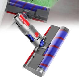 Vloerborstelmondstuk - Gemotoriseerde turboborstelkop voor Dyson V7 V8 V10 V11 – Tapijtborstelmondstuk - met LED-verlichting - Voor handstofzuigers – Borstelkopaccessoire — thumbnail 1