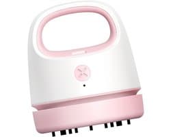 Handheld Kruimeldief - Tafelstofzuiger Kruimelzuiger - Bureau Opruimen - USB Oplaadbaar - 9.90 x 8.60 cm - Roze