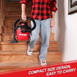 Compacte Nat-en Droog Stofzuiger 7,6 L met Opvouwbare Handgreep en Multifunctionele Accessoires — thumbnail 4