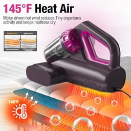 Matrasstofzuiger met UV-C-licht en hoge verwarmingstechnologie - 15 kPa zuigkracht en 450 W — thumbnail 5