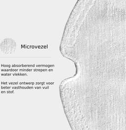 8x Dweil navulling geschikt voor Roborock S5 / S5 Max / S6 S6 Pure / S6 Max Microvezel Doeken Wasbaar — thumbnail 2