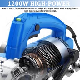 Elektrische voegenreiniger - Tegel reiniger - Voegen schoonmaken - Automatische stofafzuiging - 1200 W - Grijs — thumbnail 5