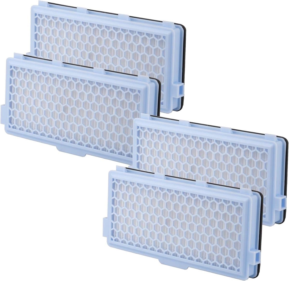 4 stuks AirClean SF-HA 50 HEPA-filterpatronen, accessoires voor Miele S4, S5, S6 en S8 Guard S1 / L1, Compact C1 en C2 / Complete C2 en C3 — afbeelding 1
