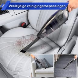 Draadloze Stofzuiger - Schoonmaak Hulp - Huis Reinigen - Led Koplampen - 0.8 Liter - Rood — thumbnail 3