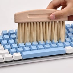 Kleine Bezem Set - Mini Veegset - Bureau Schoonmaken - Magnetische Bevestiging - Compact Formaat - Houtkleur — thumbnail 5