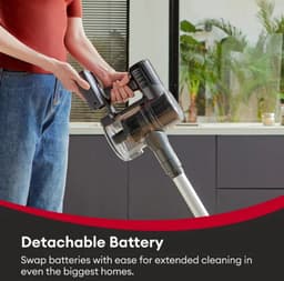 steelstofzuiger met 2 accu’s draadloos 300Watt met 5 verschillende opzetstukken - Anti-klitten systeem - Zakloos - Handstofzuiger - Kruimeldief TD1-C plus 2X accu's — thumbnail 4