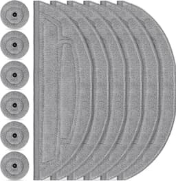 Geschikt voor De Roborock S8 MaxV Ultra robotstofzuiger, geschikt voor microvezel, wordt geleverd met een 12-delige dweilset, inclusief 6 dweilpads en 6 zijborstels, en is een accessoire voor het VibraRise 3.0 dweilsysteem, geschikt voor microvezel. — thumbnail 1