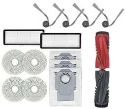 Roborock Q Revo Curv accessoirepakket - 1 hoofdborstel, 4 dweildoeken, 2 filters, 3 stofzakken, 4 zijborstels - Complete set voor efficiënte reiniging — thumbnail 1