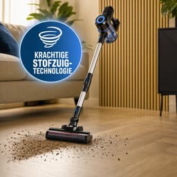 Nexxt 2-in-1 Draadloze Steelstofzuiger en Handstofzuiger - Cyclonisch - 160W - 20-40 Min - 0,8 liter - Zwart — thumbnail 2