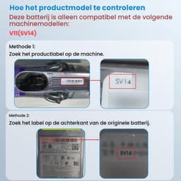 Stofzuigeraccu - 25,2 V - 3900 mAh - voor Dyson V11 — thumbnail 5