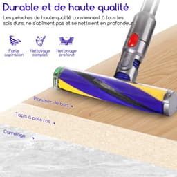 Zachte Borstel met Wielen voor Dyson V15 V12 V10 V8 Slim — thumbnail 5
