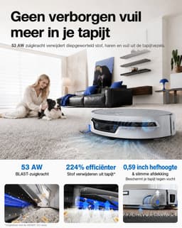 Ecovacs Deebot X12S Pro Omni - Robotstofzuiger Met Dweilfunctie - 27.000 Pa - 63°C Warm Water - Omni Station - AIVI 3D 4.0 - Wit - 1000ml Schoonmaakmiddel — thumbnail 2