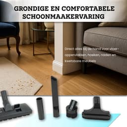 Somstyle Accessoires Set Geschikt voor Numatic 32 MM - Vervangende Stofzuiger Onderdelen - Zwart / Zilverkleurig — thumbnail 3