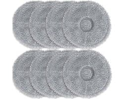 8 microvezel dweilpads geschikt voor Dreame L10s Ultra / L10 Ultra / L20 Ultra / L10s Pro Ultra Heat / X40 Ultra Complete & X10+ / X20+ Wet Vervangende doekjes