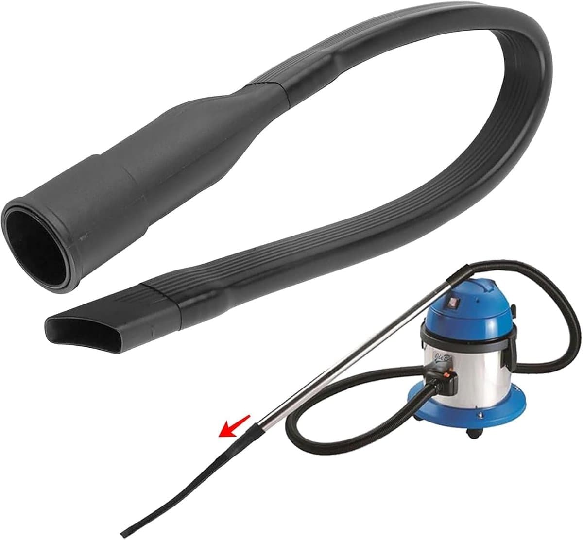 Flexibele Spleetzuigmond - Zwart - 65,5 cm - Hoogwaardig ABS Materiaal - Voor Alle Stofzuigers met 35/32 mm Mondstukken — afbeelding 1