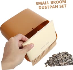Mini Stoffer Set - Reinigingsgereedschap - Bureau Schoonmaken - Compact Ontwerp - 17 x 165 cm - Oranje — thumbnail 4