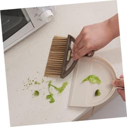 Mini Bezem Stoffer Set - Kleine Stoffer en Blik - Bureau Schoonmaken - Hoge Dichtheid Borstel — thumbnail 3