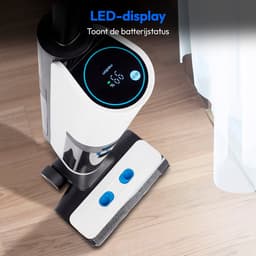 MEDION LIFE H40 harde vloerenreiniger (snoerloos, oplaadbare accu, vloerreiniger, borstelrol, aparte schoon- en vuilwatertank, zelfreinigende functie, LED-display, MD11934) — thumbnail 4