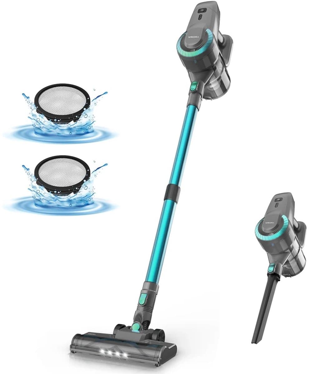 Rumi Draadloze stofzuiger - stofzuiger Zonder Zak - stofzuiger Op Accu - stofzuiger Met Opzetstukken - Draadloze Stofzuiger Zonder Zak -HEPA-filter voor een gezondere leefomgeving - stofzuiger Automatische modus met stofsensor — afbeelding 1